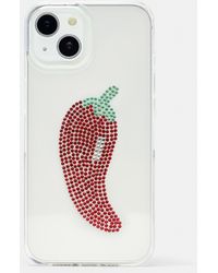 Pull&Bear - Custodia Iphone Peperoncino Con Brillantini - Lyst