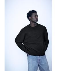 Pull&Bear - Basic Round Neck Jumper - Lyst