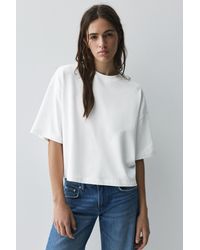 Pull&Bear - Boxy Fit Short Sleeve T-Shirt - Lyst