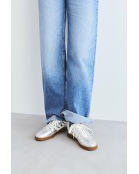 Pull&Bear - Retro Metallic Trainers - Lyst