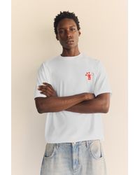 Pull&Bear - T-Shirt Im Cowboylook Mit Print - Lyst
