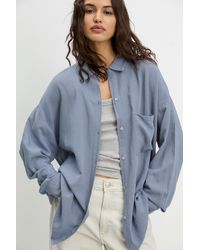 Pull&Bear - Rustikales Oversize-Hemd - Lyst