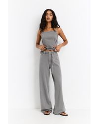 Pull&Bear - Baggy-Jeans Mit Kordel - Lyst