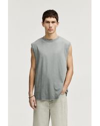 Pull&Bear - Ärmelloses Shirt Washed-Look - Lyst