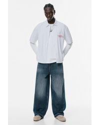 Pull&Bear - Super Baggy Jeans Mit Einsätzen - Lyst