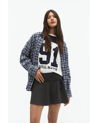 Pull&Bear - Ruffled Mini Skirt With Bow Detail - Lyst