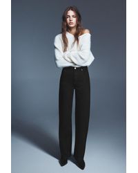 Pull&Bear - High-Waist Wide Straight-Leg Jeans - Lyst