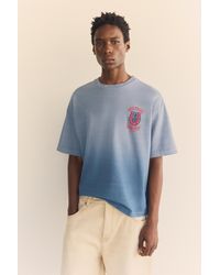Pull&Bear - T-Shirt Met Degradé En Studs - Lyst