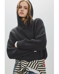 Pull&Bear - Chenille Capuchonsweater - Lyst