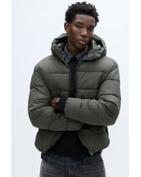 Pull&Bear - Lightweight Puffer Jacket With Hood - Lyst