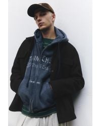 Pull&Bear - Cloth Overshirt With Pockets - Lyst