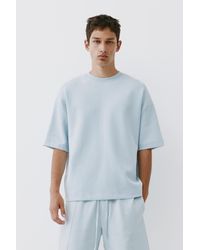 Pull&Bear - Interlock Short Sleeve Sweatshirt - Lyst