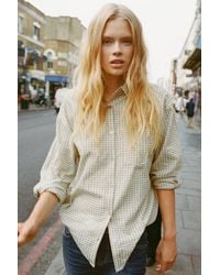 Pull&Bear - Geruit Overhemd Met Zak - Lyst