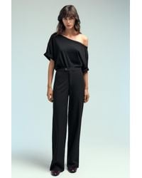 Pull&Bear - Wide-Leg Darted Trousers - Lyst