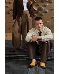 Pull&Bear - Often Leather Tabi Trainers - Lyst