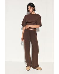 Pull&Bear - Modal Wide-Leg Trousers - Lyst