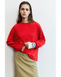 Pull&Bear - Oversize Long Sleeve T-Shirt - Lyst