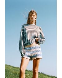 Pull&Bear - Short A Righe Crochet - Lyst
