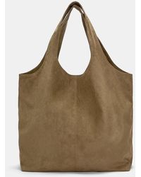 Pull&Bear - Faux Suede Shopper Bag - Lyst