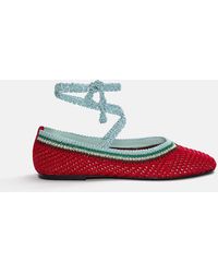 Pull&Bear - Crochet Ballet Flats - Lyst