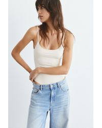 Pull&Bear - Polyamide Bodysuit With Thin Straps - Lyst