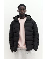 Pull&Bear - Puffer Jacket With Hood - Lyst