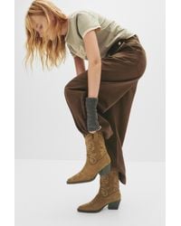 Pull&Bear - High-Heel Cowboy Ankle Boots - Lyst
