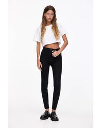 Pull&Bear - High-Waist Jeggings - Lyst