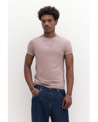 Pull&Bear - Muscle Fit T-Shirt - Lyst