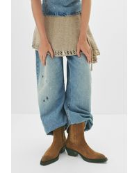 Pull&Bear - Leather High-Heel Ankle Boots - Lyst