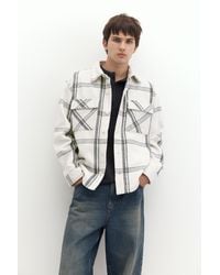 Pull&Bear - Giacca Camicia A Maniche Lunghe A Quadri - Lyst