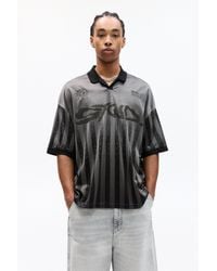 Pull&Bear - Stwd-T-Shirt Mit Polo-Kragen Und Streifen - Lyst
