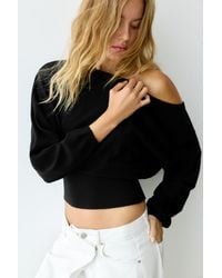 Pull&Bear - Maglia Con Collo Asimmetrico - Lyst