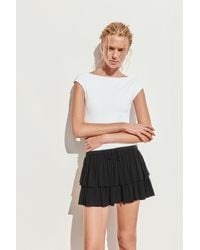 Pull&Bear - Skort With Ruffles - Lyst