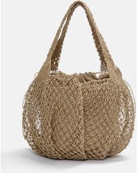 Pull&Bear - Maxi Jute Shopper Bag - Lyst