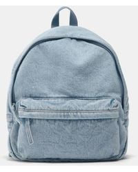 Pull&Bear - Denim Backpack - Lyst