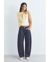 Pull&Bear - Striped Balloon Jeans - Lyst