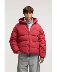 Pull&Bear - Hooded Stwd Puffer Jacket - Lyst