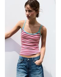 Pull&Bear - Thin Strap Top - Lyst