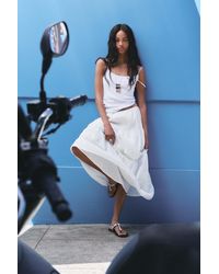 Pull&Bear - Langer Rock Mit Paneelen - Lyst