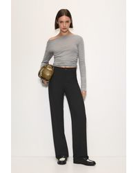 Pull&Bear - Smart High-Waist Straight-Leg Trousers - Lyst
