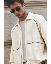Pull&Bear - Lightweight Contrast Stitch Jacket - Lyst