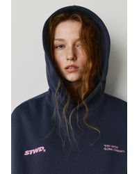 Pull&Bear - Felpa Con Cappuccio Stwd Stella - Lyst