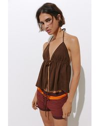 Pull&Bear - Top Halter - Lyst