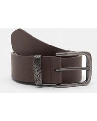 Pull&Bear - Faux Leather Stwd Belt - Lyst