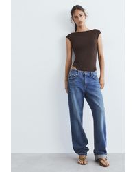 Pull&Bear - Short Sleeve Bodysuit - Lyst