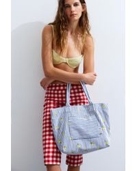 Pull&Bear - Striped Towel Shopper Bag - Lyst