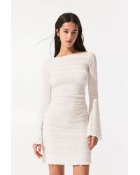 Pull&Bear - Kurzes Kleid Mit Langen Ärmeln - Lyst