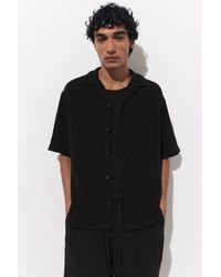 Pull&Bear - Short Sleeve Crepe Shirt - Lyst