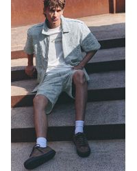 Pull&Bear - Jacquard Denim Bermuda Shorts - Lyst